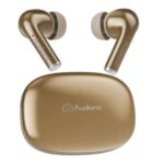 Audionic Trance Dual Mic ANC Earbuds, IPX4 Water Resistant, Upto 60 Hours Playtime, Airbud-820, Amber Gold